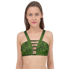 Green Camouflage, Camouflage Backgrounds, Green Fabric Cage Up Bikini Top by nateshop