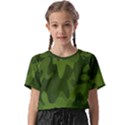 Green Camouflage, Camouflage Backgrounds, Green Fabric Kids  Basic T-Shirt View1