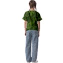 Green Camouflage, Camouflage Backgrounds, Green Fabric Kids  Cuff Sleeve Scrunch Bottom T-Shirt View2