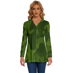 Green Camouflage, Camouflage Backgrounds, Green Fabric Long Sleeve Drawstring Hooded Top