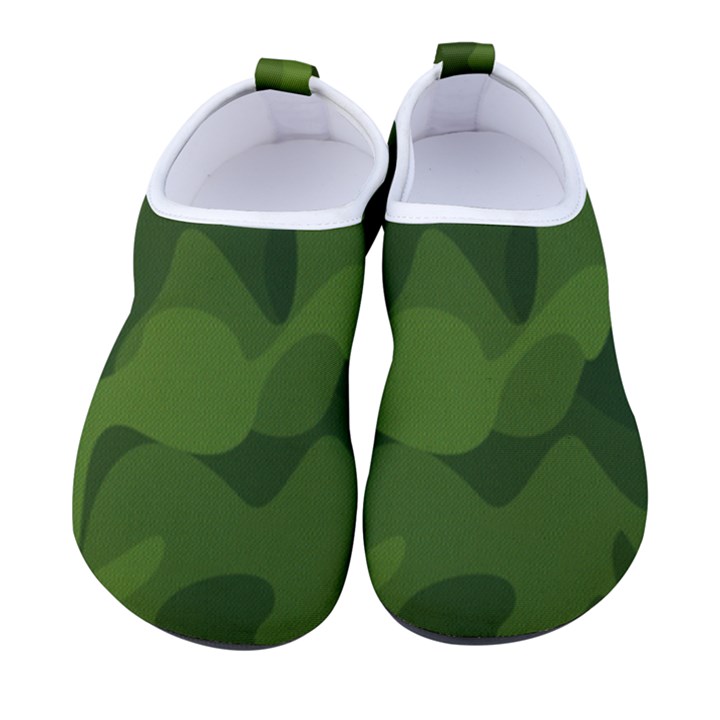 Green Camouflage, Camouflage Backgrounds, Green Fabric Kids  Sock-Style Water Shoes