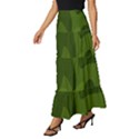 Green Camouflage, Camouflage Backgrounds, Green Fabric Tiered Ruffle Maxi Skirt View2