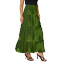 Green Camouflage, Camouflage Backgrounds, Green Fabric Tiered Ruffle Maxi Skirt View3