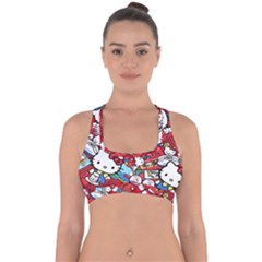 Hello-kitty-61 Cross Back Hipster Bikini Top  by nateshop