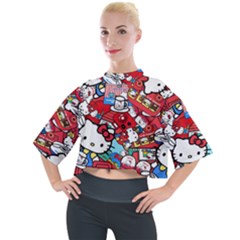 Hello-kitty-61 Mock Neck T-shirt by nateshop