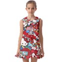 Hello-kitty-61 Kids  Pilgrim Collar Ruffle Hem Dress View1