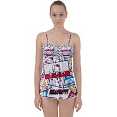 Hello-kitty-62 Babydoll Tankini Top