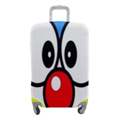 Doraemon Face, Anime, Blue, Cute, Japan Luggage Cover (small) by nateshop