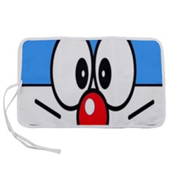 Doraemon Face, Anime, Blue, Cute, Japan Pen Storage Case (l) by nateshop