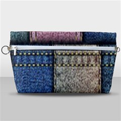 Jeans, Background, Color, Desenho, Shapes, Texture Handbag Organizer by nateshop