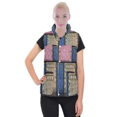 Jeans, Background, Color, Desenho, Shapes, Texture Women s Button Up Vest by nateshop