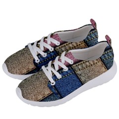 Jeans, Background, Color, Desenho, Shapes, Texture Women s Lightweight Sports Shoes by nateshop