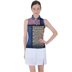 Jeans, Background, Color, Desenho, Shapes, Texture Women s Sleeveless Polo T-shirt by nateshop