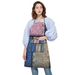 Jeans, Background, Color, Desenho, Shapes, Texture Pocket Apron