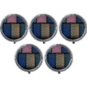 Jeans, Background, Color, Desenho, Shapes, Texture Mini Round Pill Box (Pack of 5) View1