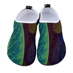 Leaves, Colorful, Desenho, Falling, Men s Sock-style Water Shoes by nateshop