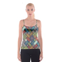 Mandala Pattern Abstract , Mandala, Pattern, Abstract Spaghetti Strap Top by nateshop