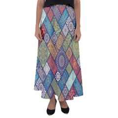 Mandala Pattern Abstract , Mandala, Pattern, Abstract Flared Maxi Skirt by nateshop