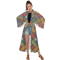 Mandala Pattern Abstract , Mandala, Pattern, Abstract Maxi Kimono by nateshop