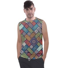 Mandala Pattern Abstract , Mandala, Pattern, Abstract Men s Regular Tank Top by nateshop