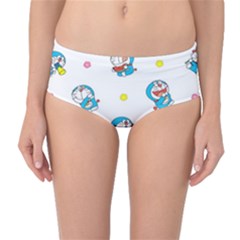 Doraemon Mid-waist Bikini Bottoms by nateshop