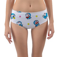 Doraemon Reversible Mid-waist Bikini Bottoms by nateshop