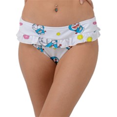 Doraemon Frill Bikini Bottoms by nateshop