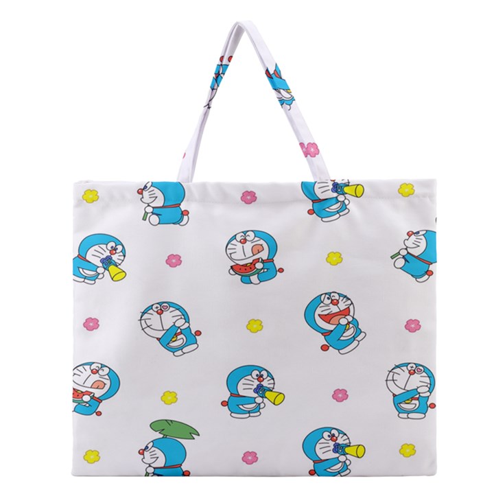 Doraemon Zipper Large Tote Bag