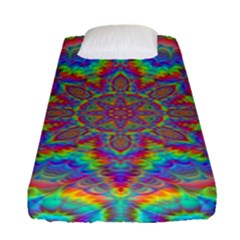 Mandala, Pattern, Abstraction, Colorful, Hd Phone Fitted Sheet (single Size) by nateshop