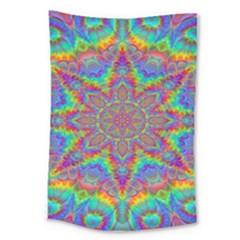 Mandala, Pattern, Abstraction, Colorful, Hd Phone Large Tapestry