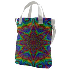 Mandala, Pattern, Abstraction, Colorful, Hd Phone Canvas Messenger Bag by nateshop