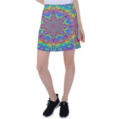 Mandala, Pattern, Abstraction, Colorful, Hd Phone Tennis Skirt by nateshop