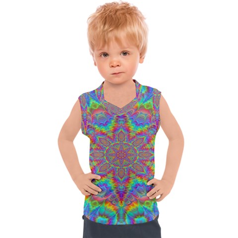 Mandala, Pattern, Abstraction, Colorful, Hd Phone Kids  Sport Tank Top by nateshop