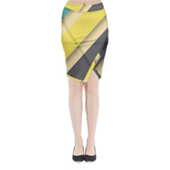 Minimalist, Abstract, Android, Background, Desenho Midi Wrap Pencil Skirt by nateshop