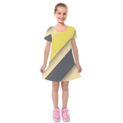 Minimalist, Abstract, Android, Background, Desenho Kids  Short Sleeve Velvet Dress by nateshop