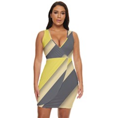 Minimalist, Abstract, Android, Background, Desenho Draped Bodycon Dress by nateshop