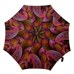 Paisley Pattern, Abstract Colorful, Texture Background, Hd Hook Handle Umbrellas (medium) by nateshop