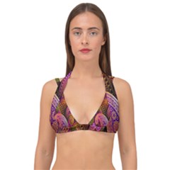 Paisley Pattern, Abstract Colorful, Texture Background, Hd Double Strap Halter Bikini Top