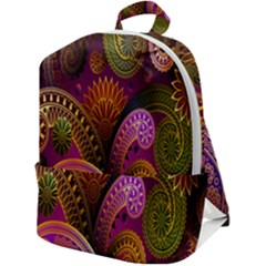 Paisley Pattern, Abstract Colorful, Texture Background, Hd Zip Up Backpack