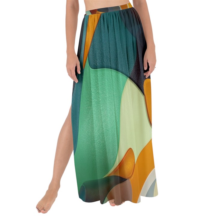 Pattern Calorful Maxi Chiffon Tie-Up Sarong