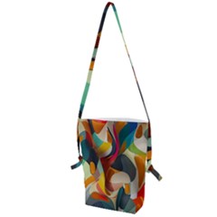 Pattern Calorful Folding Shoulder Bag