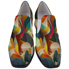 Pattern Calorful Women Slip On Heel Loafers by nateshop