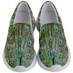 Peacock,army 1 Kids Lightweight Slip Ons by nateshop