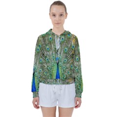 Peacock,army 1 Women s Tie Up Sweat by nateshop