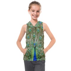 Peacock,army 1 Kids  Sleeveless Hoodie by nateshop