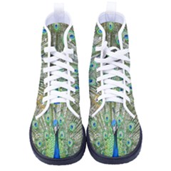 Peacock,army 1 Women s High-top Canvas Sneakers by nateshop