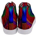 Peacock-feathers,blue 1 Women s Mid-Top Canvas Sneakers View4