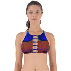 Peacock-feathers,blue 1 Perfectly Cut Out Bikini Top by nateshop