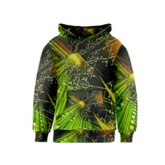 Machine Technology Circuit Electronic Computer Technics Detail Psychedelic Abstract Pattern Kids  Pullover Hoodie by Sarkoni