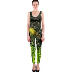 Machine Technology Circuit Electronic Computer Technics Detail Psychedelic Abstract Pattern One Piece Catsuit by Sarkoni